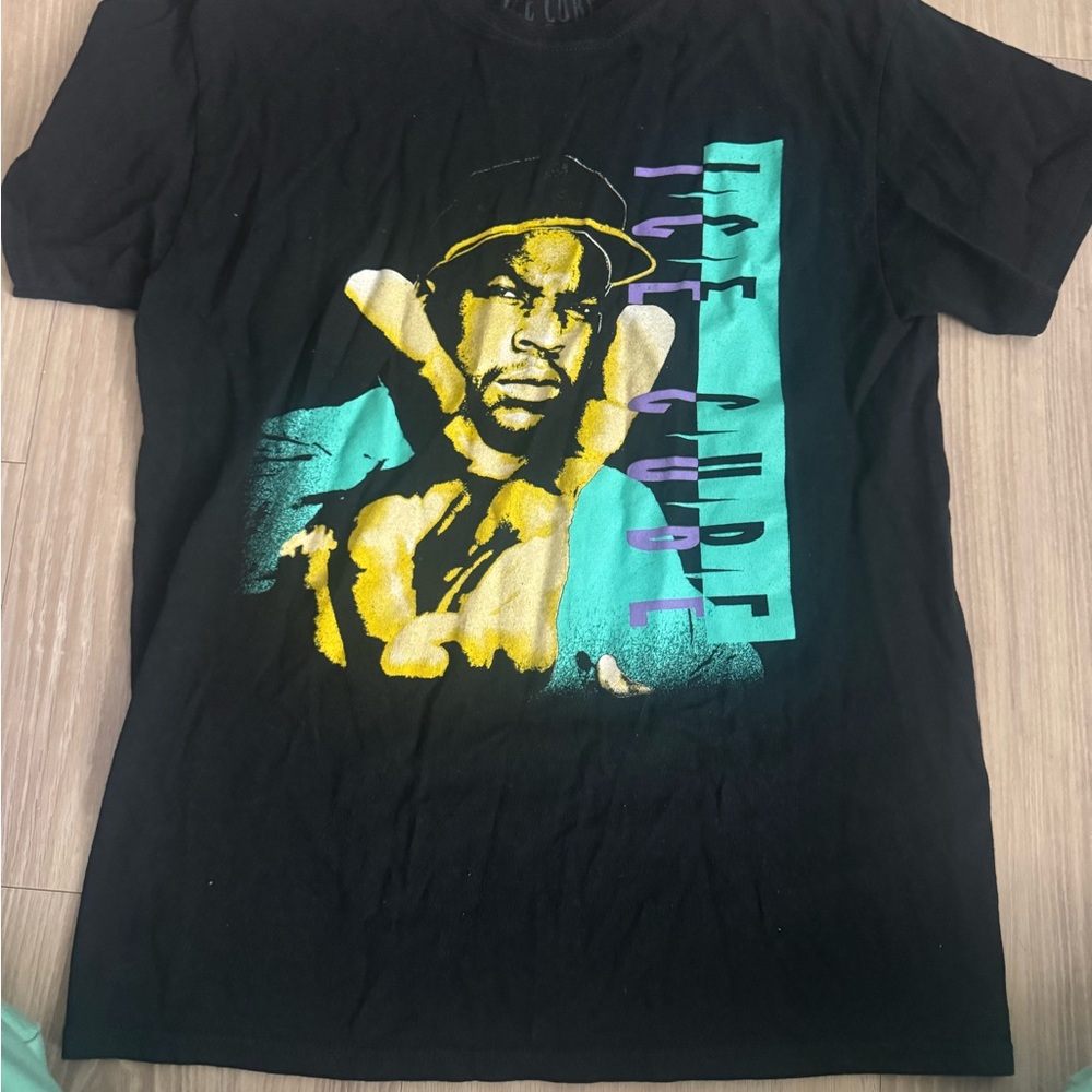 Black Graphic Tee with Bold Design